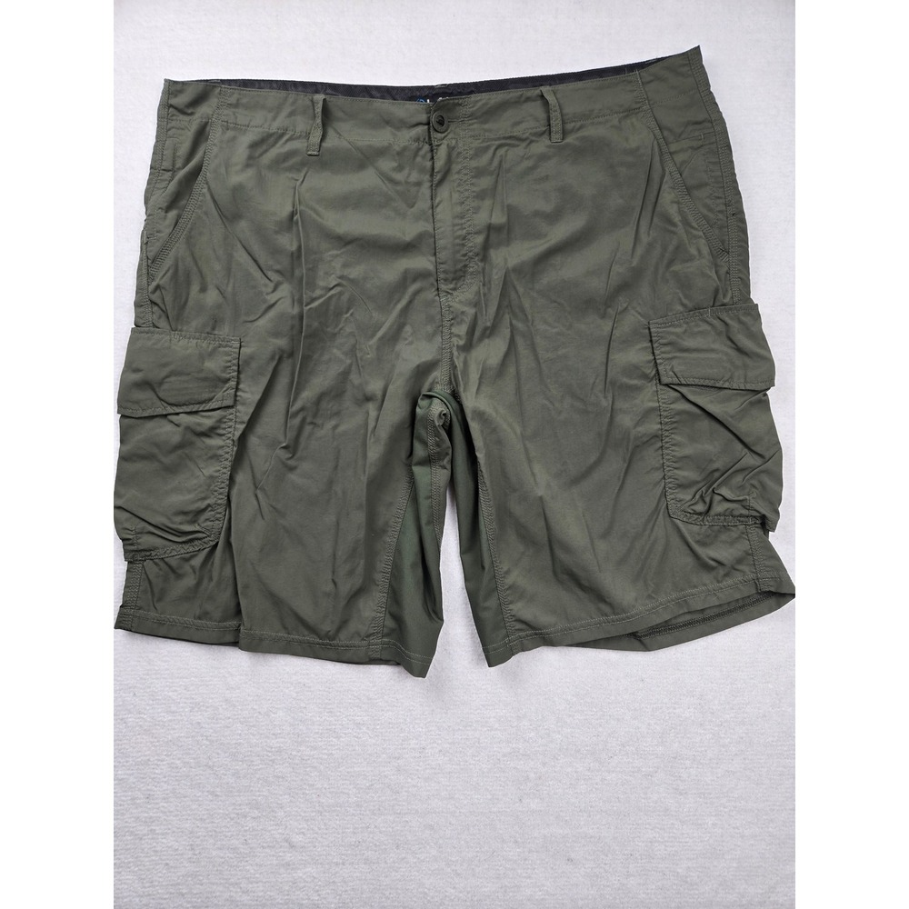 LAPG Nomad Cargo Shorts Olive Green Size 42 Inseam 11 In